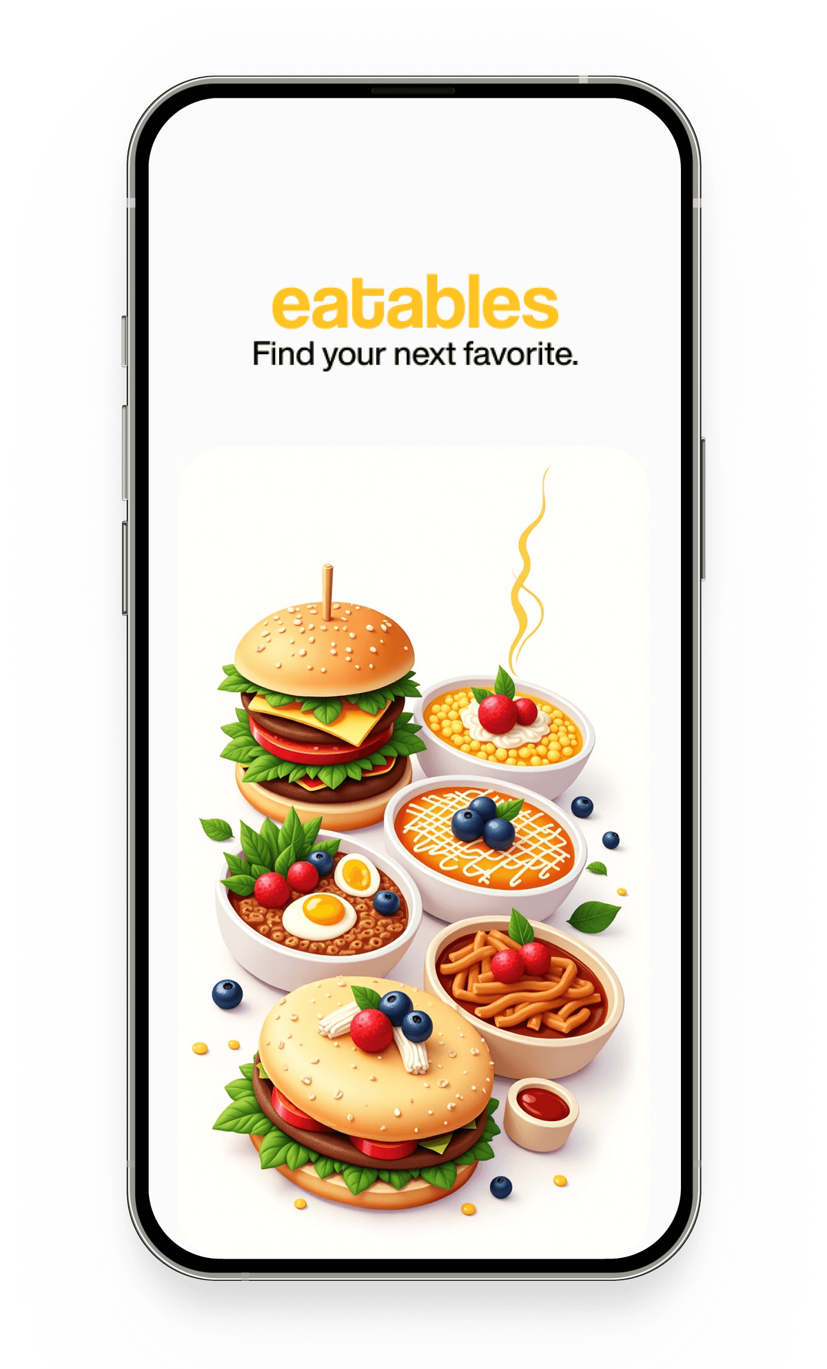 Eatables App Mockup